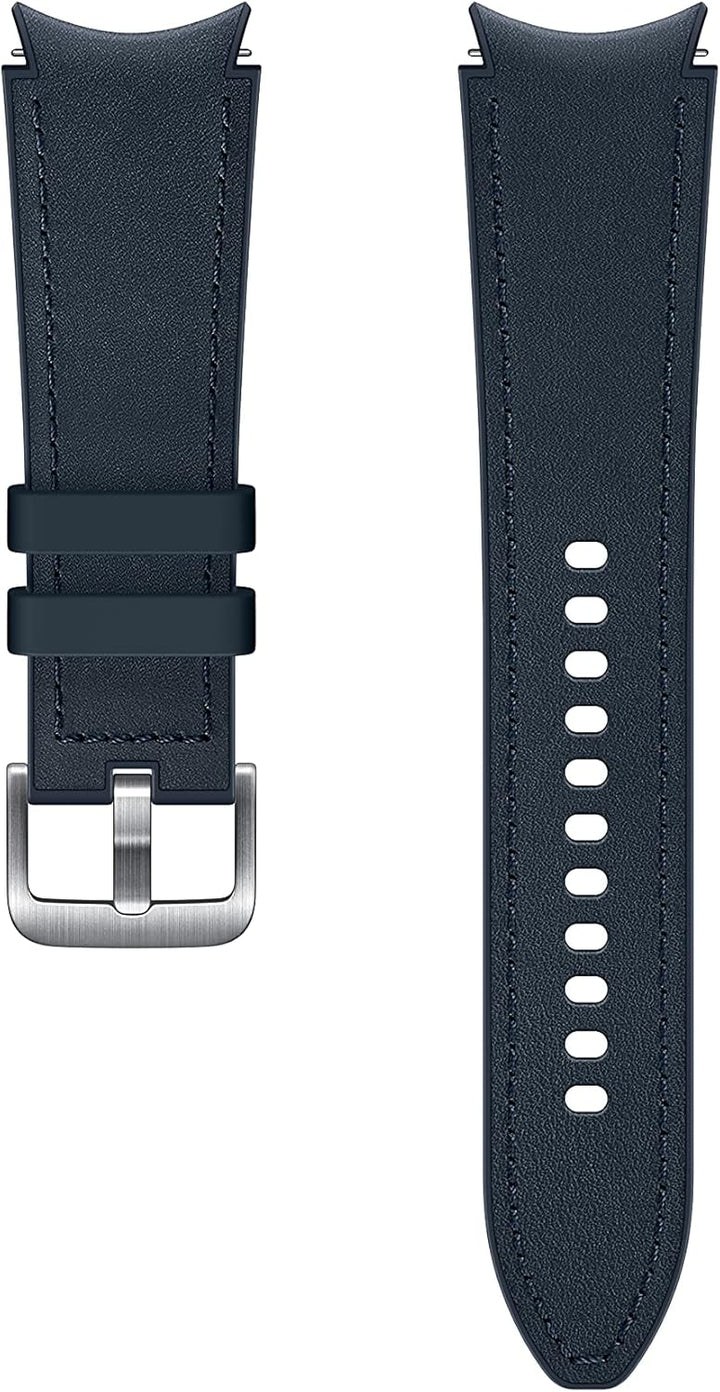 Samsung Hybrid Leather Band (20 mm, M/L) ET-SHR89 für die Galaxy Watch4-Serie, Navy, Large