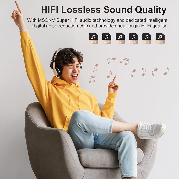 MECHEN 128GB MP3 Player mit Bluetooth 5.3, Dual Audio, 2,4 Zoll Touchscreen, Suchfunktion verfügbar,