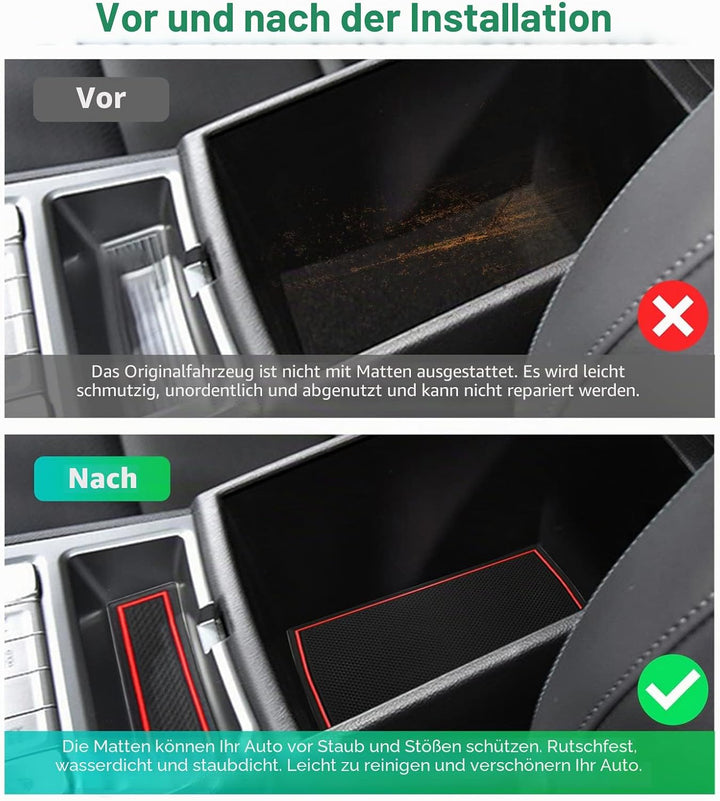 GAFAT 2019-2022 2023 Hyunda-i Kona Elektro EV Electric Antirutschmatten, Kona EV Gummimatten für Mit