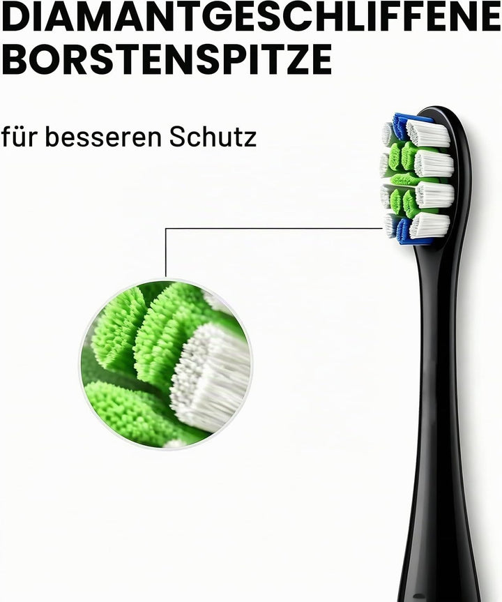 Oclean Bürstenköpfe, Clean Brush Head B06, 6PCS Elektrische Zahnbürstenköpfe, Kompatibel mit Allen E