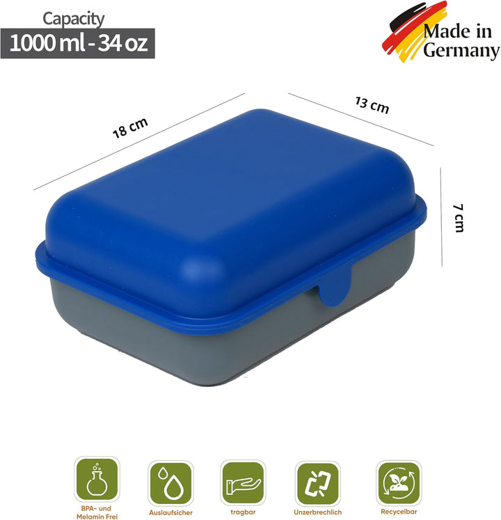 BioFactur Brotdose Erwachsene,Kinder | 3er Jausenbox Kinder | BPA Frei Vesperbox | Butterbrotdose Sp