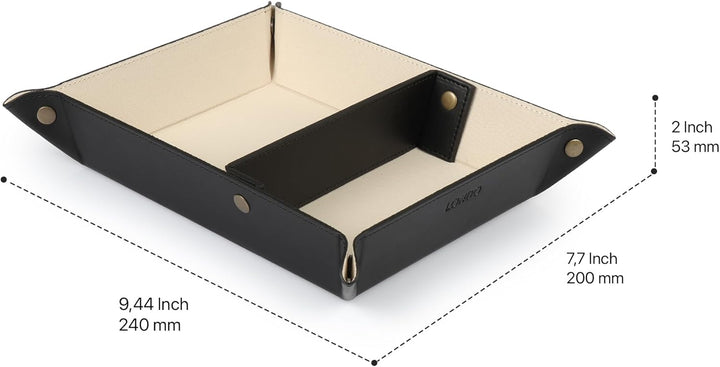 Londo Leder Taschenleerer - Vide Poche - Ledertablett Organizer, Praktische Aufbewahrungsbox - für G