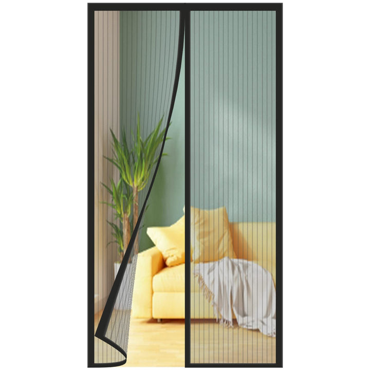 Fliegengitter Balkontür 140x210 cm, Verbesserte Qualität der Fliegengitter Tür Magnet, Geeignet für