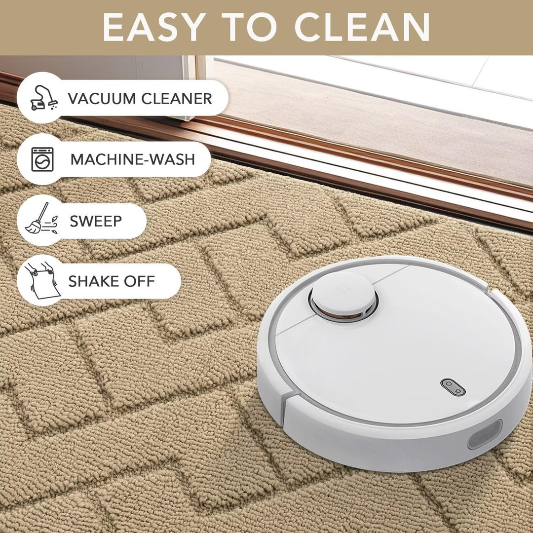 Biscpro Fussmatte Innen Aussen Waschbar eingangsteppich innen Schmutzfangmatte rutschfest,Türmatte I