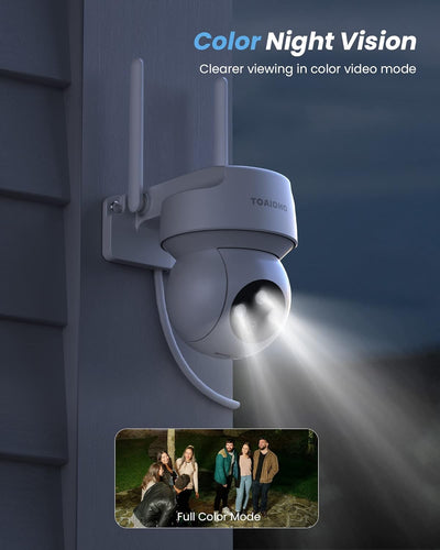 2 Stück Überwachungskamera Aussen - Kamera Überwachung Aussen Wlan IP Kamera Outdoor Kabel Aussenkam