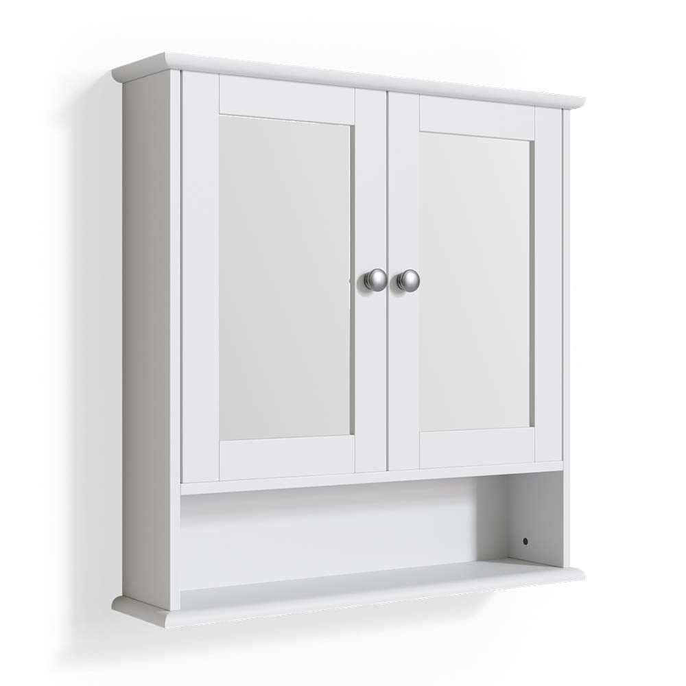 Vicco Bad Spiegelschrank Bianco, Weiss, 56 x 58 cm, Weiss