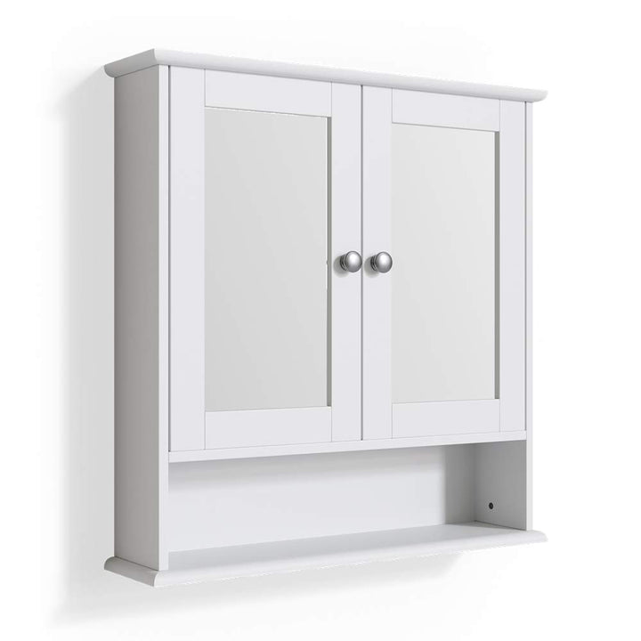 Vicco Bad Spiegelschrank Bianco, Weiss, 56 x 58 cm, Weiss