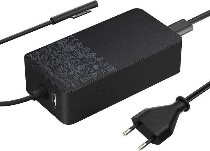 SUPERNIGHT Ladegerät für Surface Pro 65W 15V 4A Netzteil-Adapter Surface Ladakebel für Surface Book