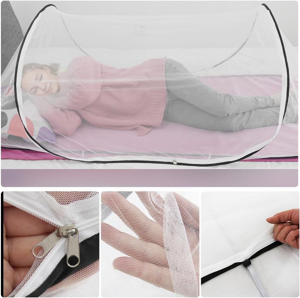 Moskitonetz Pop Up, Faltbares Moskitonetz, 200 x 80 x 56 cm MoskitonetzReise Pop Up, Tragbares Campi