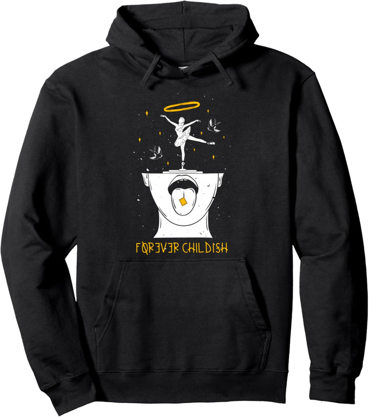 Forever Childish - Sad Aesthetic Edgy Streetwear Pullover Hoodie