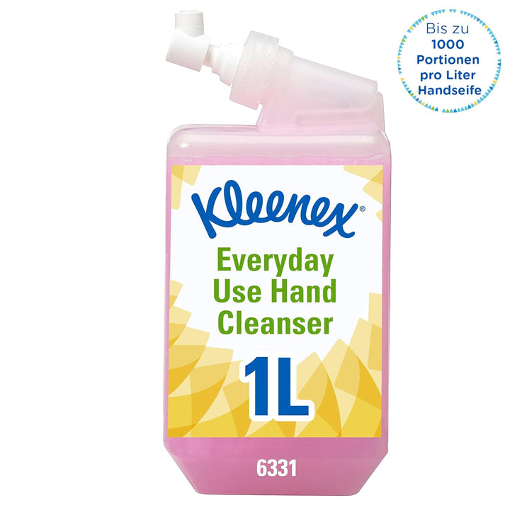 Kleenex Seife 6331 - Handseife für die tägliche Verwendung, rosa, 6 x 1 L