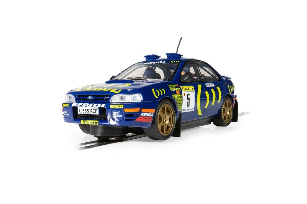 Scalextric C4555 1:32 Subaru Impreza WRC C. Sainz 1995 HD - Slotcar, Rennbahn, Auto für Rennbahn, Re