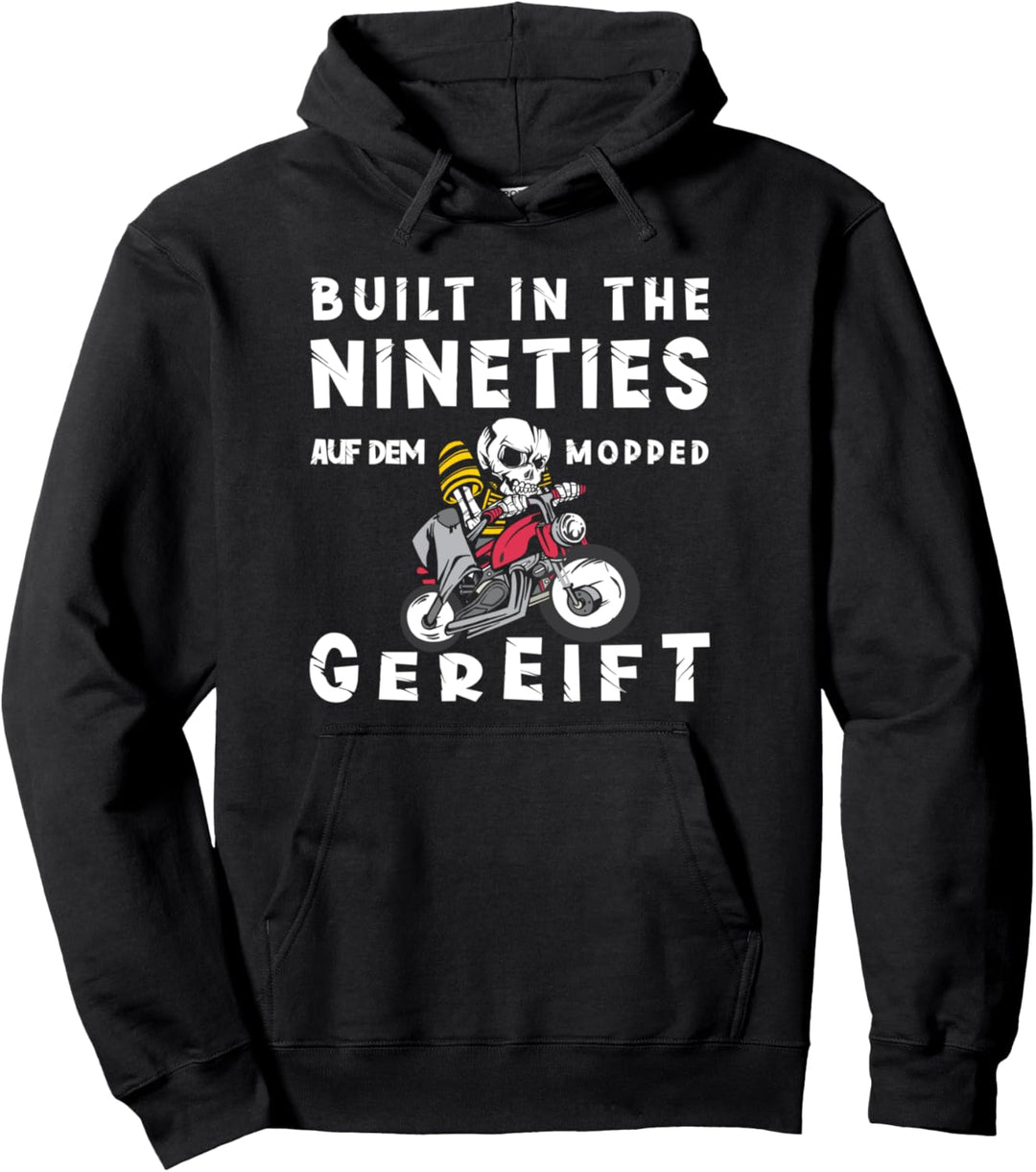 Motorradfahrer Geburtstag I Biker Born in 90er Pullover Hoodie