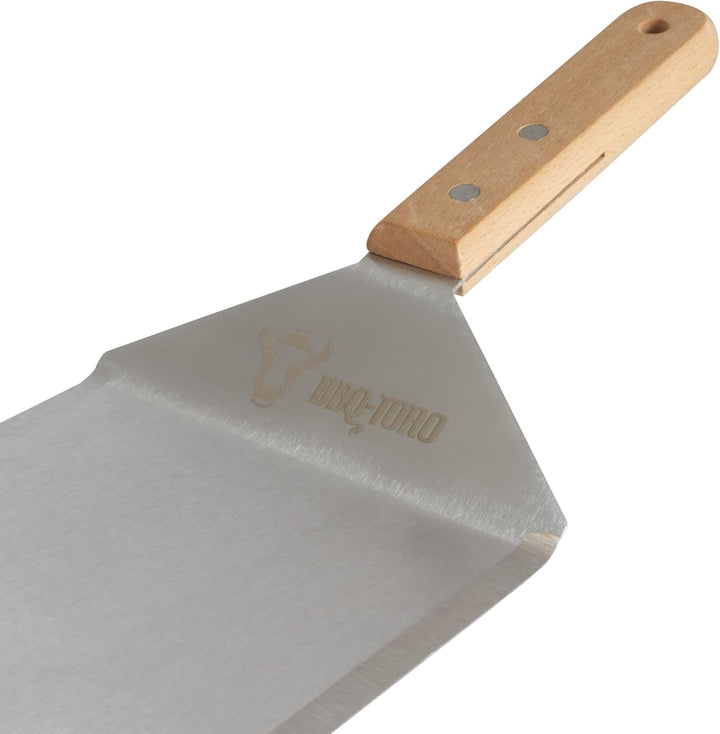 BBQ-Toro Edelstahl Smash Burger Set | 4-teilig | Set mit Burgerglocken, Smasher, Pfannenwender | Bur