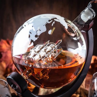 Whisky Karaffe Set | Whisky Geschenkset | Whiskey Geschenke für Männer | Weihnachtsgeschenke für Män