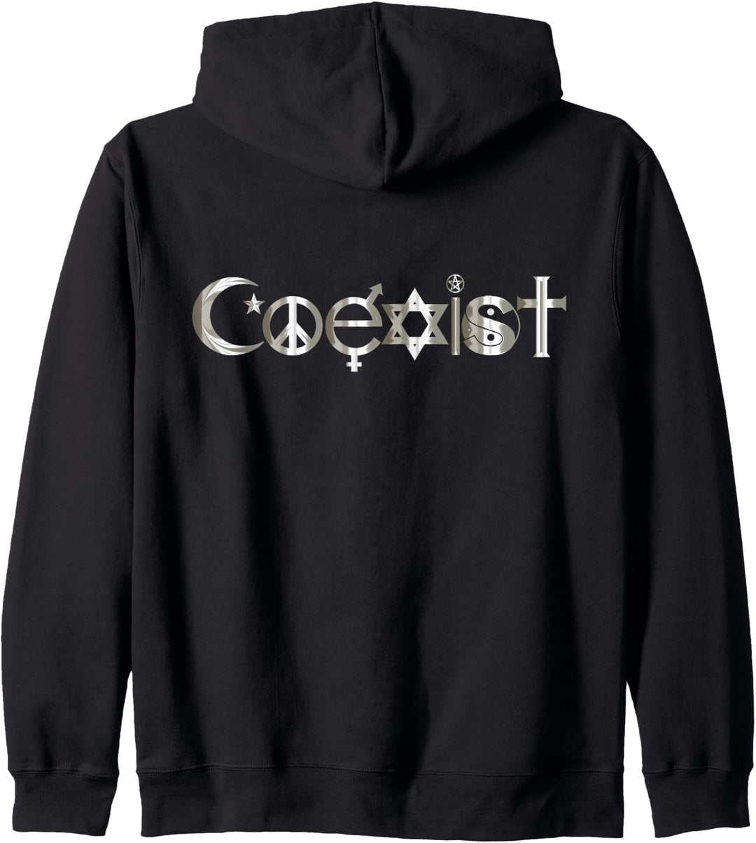 WELT RELIGION TAG OCCULT SIGN SPRUCH DEKORATION DAMEN HERREN Kapuzenjacke