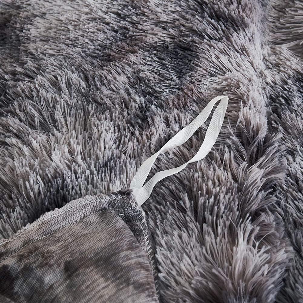 Michorinee Plüsch Bettwäsche 135x200 Winter Flauschig Warme Bettbezug Fleece Flausch Langhaar Kunstf