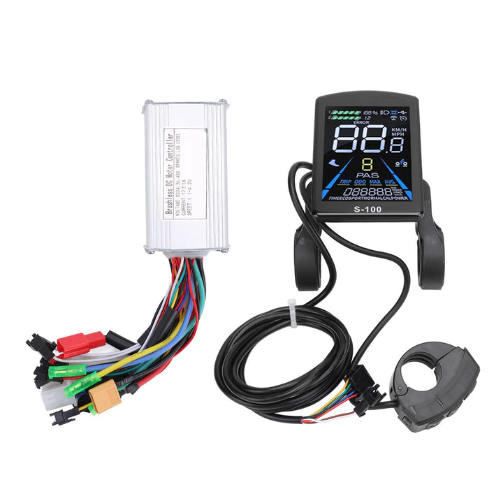 BuyWeek Elektrofahrrad Brushless Motor Controller Kit, 36V 48V 250W 350W 17A 3 Modus Sinuswelle Cont