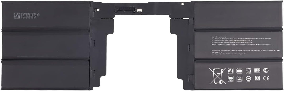 Duotipa Ersatzakku Batterie G3HTA041H G3HTA040H Kompatibel mit Microsoft Surface Book 2 15" 1793 Akk