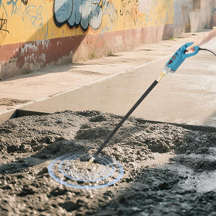 1300W Betonrüttler, Betonverdichter mit Ø 35 mm Rüttelflasche mit 150 cm Schlauchlänge, Flaschenrütt