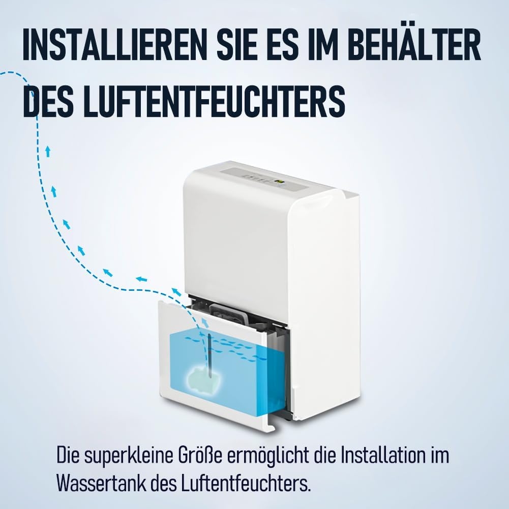 Automatische kleine Tauchpumpe mit Wassersensor, 2,5m 280L/h Mini-Kondensatpumpe, Wasserablauf für E