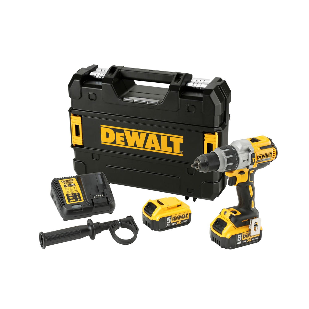 Dewalt DCD996P2 2 X 5.0 Ah XR Li-ion Brushless Combo Bohrer Set, 18 V, Gelb/Schwarz, Satz von 7 Teil