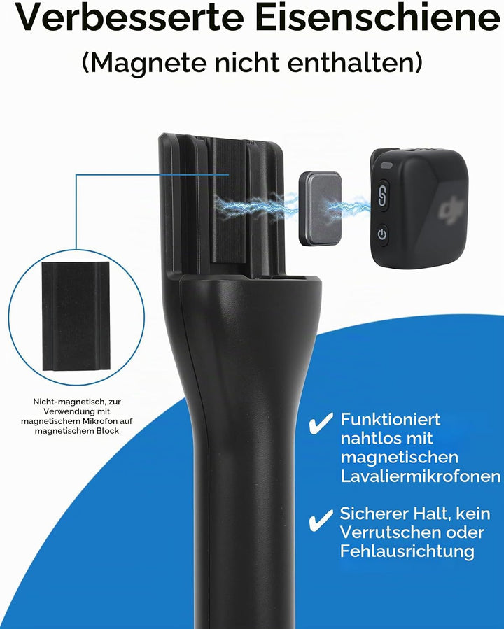 YOUSHARES Handheld Adapter für DJI Mic 3, DJI Mic Mini/1/2, Hollyland Lark M2/A1, Rode Wireless GO 1