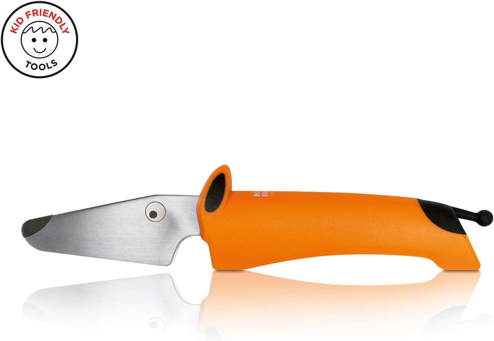 KUHN RIKON kinderkitchen Kindermesser Set Hund, schwarz/orange, ab 3 Jahren & Gemüsesparschäler Vegg