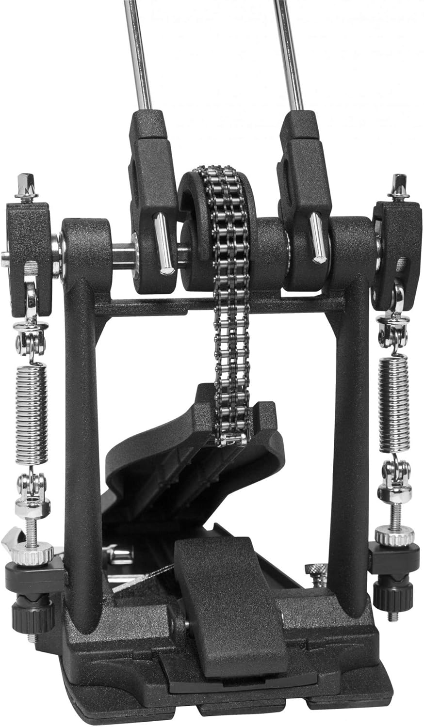 Stagg PPD-52 Double Bass Kick Drum Pedal mit Doppelkette Einzelbett, Einzelbett