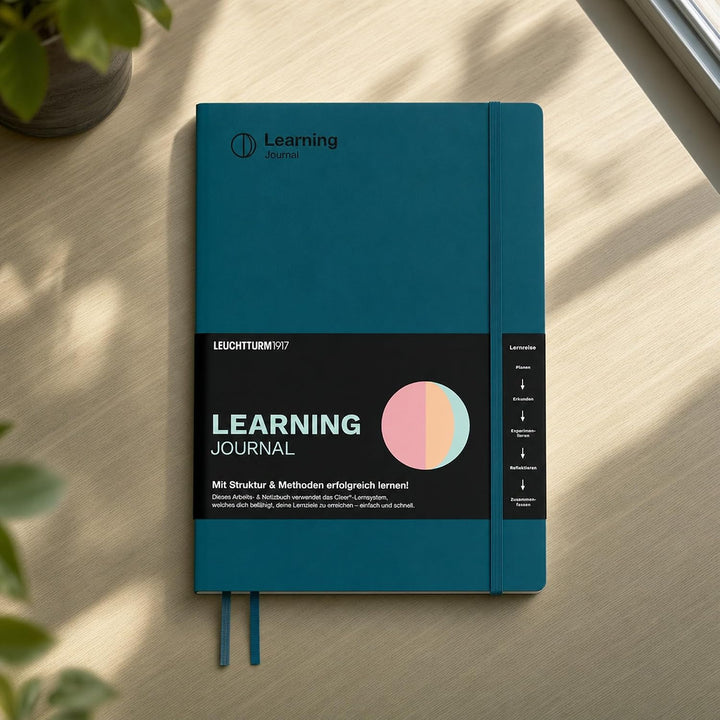 LEUCHTTURM1917 367500 Learning Journal Composition (B5), Flexcover, Pacific Green, Deutsch Deutsch P