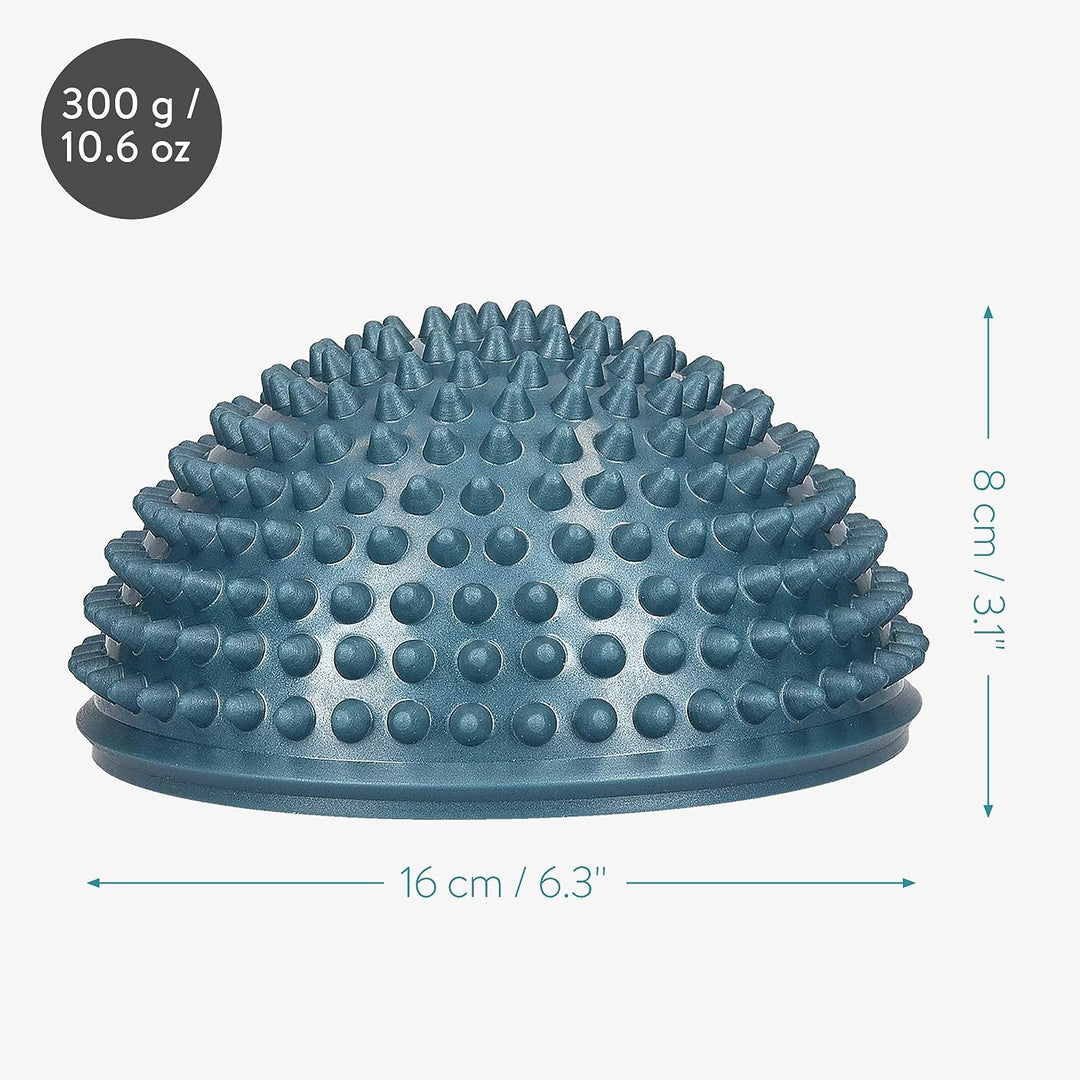 Navaris Balance-Igel Fitness Halbkugel mit Noppen - 2X Balance Igel Set - Sport Kissen für Balancetr