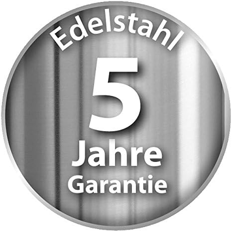 Durable Schirmständer aus Edelstahl rund 28,5 Liter, silber, 337123, Edelstahl
