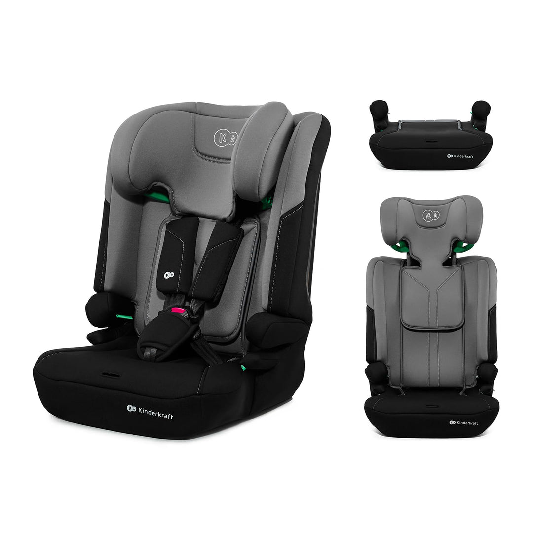 Kinderkraft I-COMFY, Autositz, Für Kinder, Reguliert (76-150cm), Verstellbare Rückenlehne, 5-Punkt-S