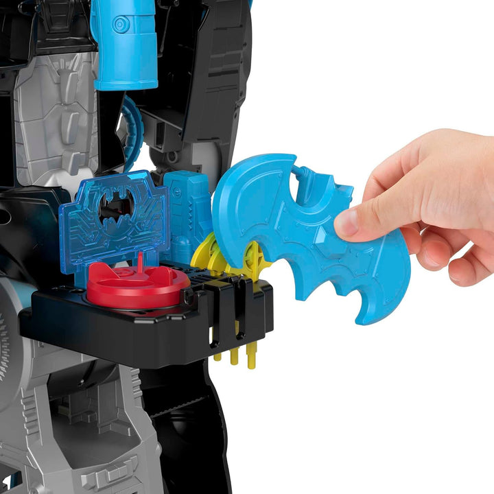 Fisher-Price HBV67 - Imaginext DC Super Freunde Bat-Tech Batbot, 2-in-1-Batman-Spielset mit Roboter,