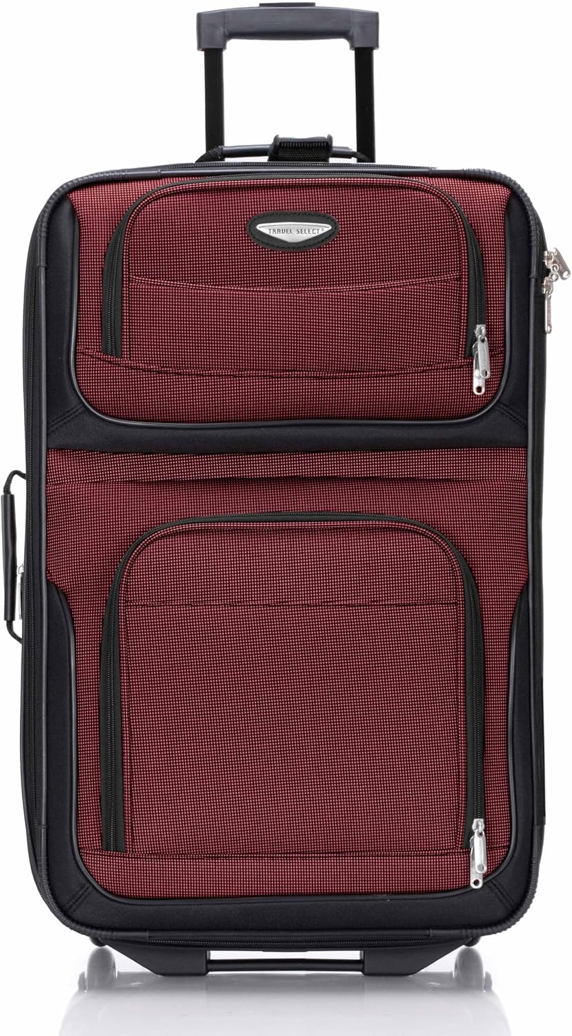 Travel Select Amsterdam Erweiterbares Rollgepäck 8-Piece Set (15/21/25/29/Packing Cubes) Burgunder