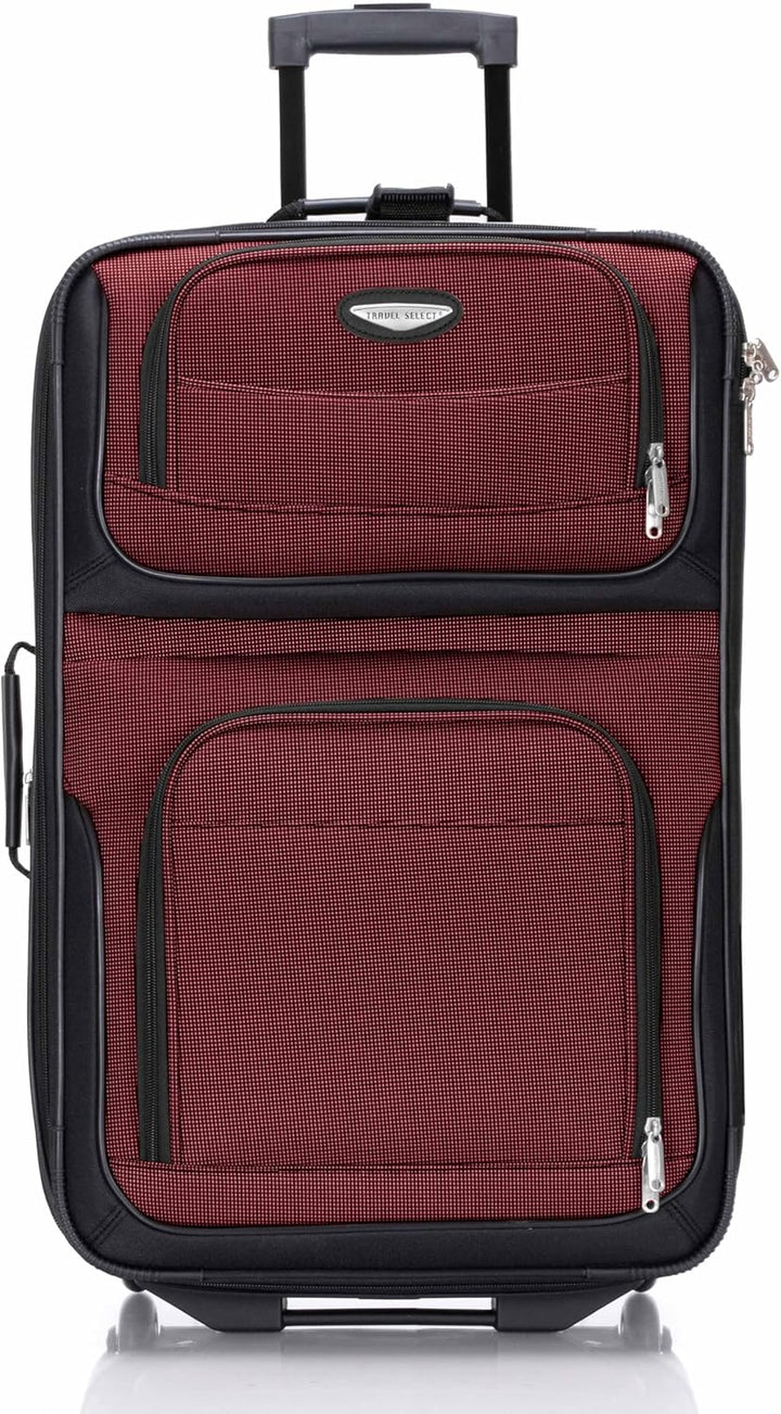 Travel Select Amsterdam Erweiterbares Rollgepäck 8-Piece Set (15/21/25/29/Packing Cubes) Burgunder