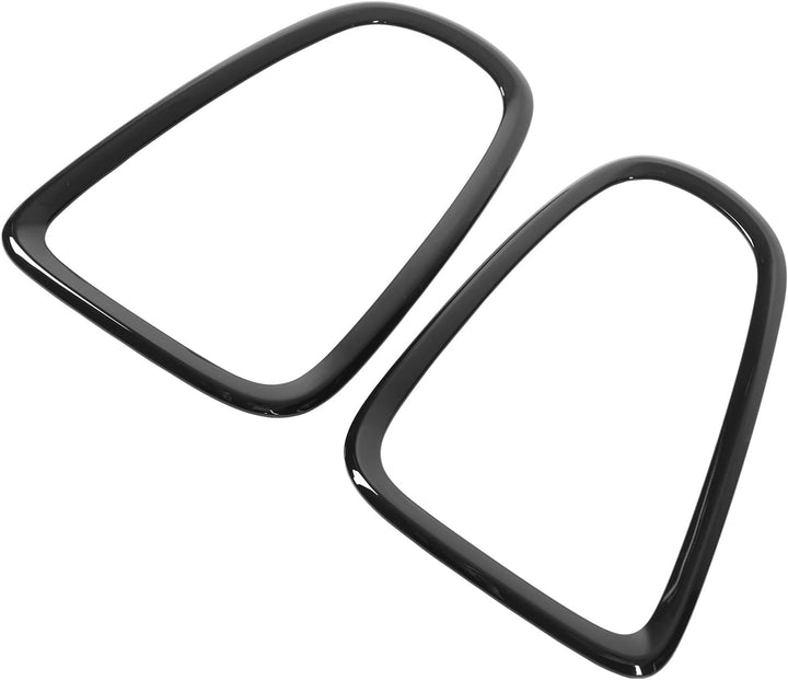 Scheinwerfergitter-Einfassungs-Zierkit, 4-teilig, Glänzend Schwarz, Scheinwerfer-Rücklicht-Einfassun