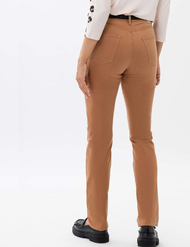 BRAX Damen Style Carola Five-Pocket Wertigem Baumwollsatin Hose 38W / 34L Vikunja, 38W / 34L Vikunja