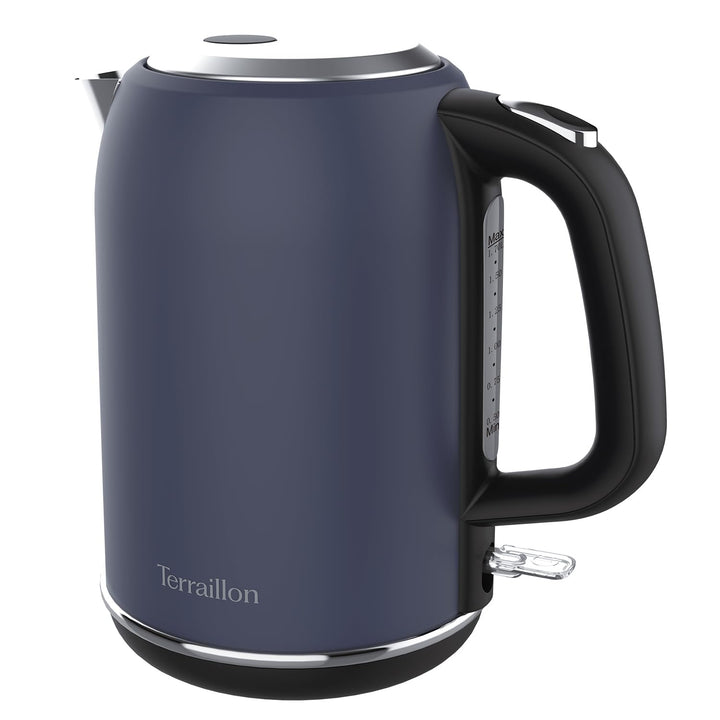 TERRAILLON New Moon Elektrischer Wasserkocher, 1,7 l, 2200 W, 360° drehbarer Sockel, automatische Ab