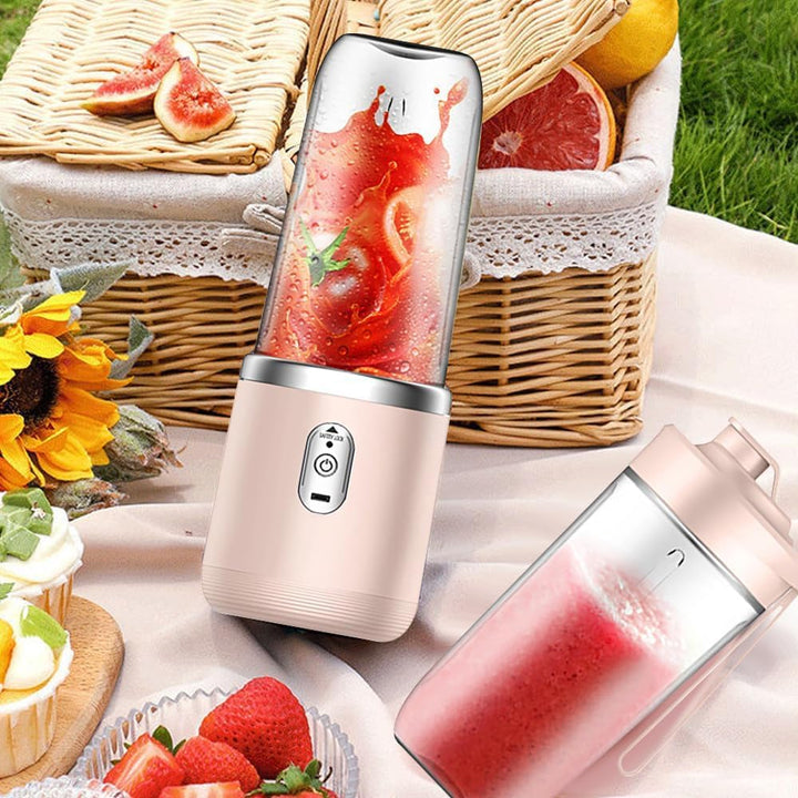 Tragbarer Mixer, 400ml Mixer Smoothie Maker to Go, Portabler Elektrischer Saftpresse, Mini Standmixe