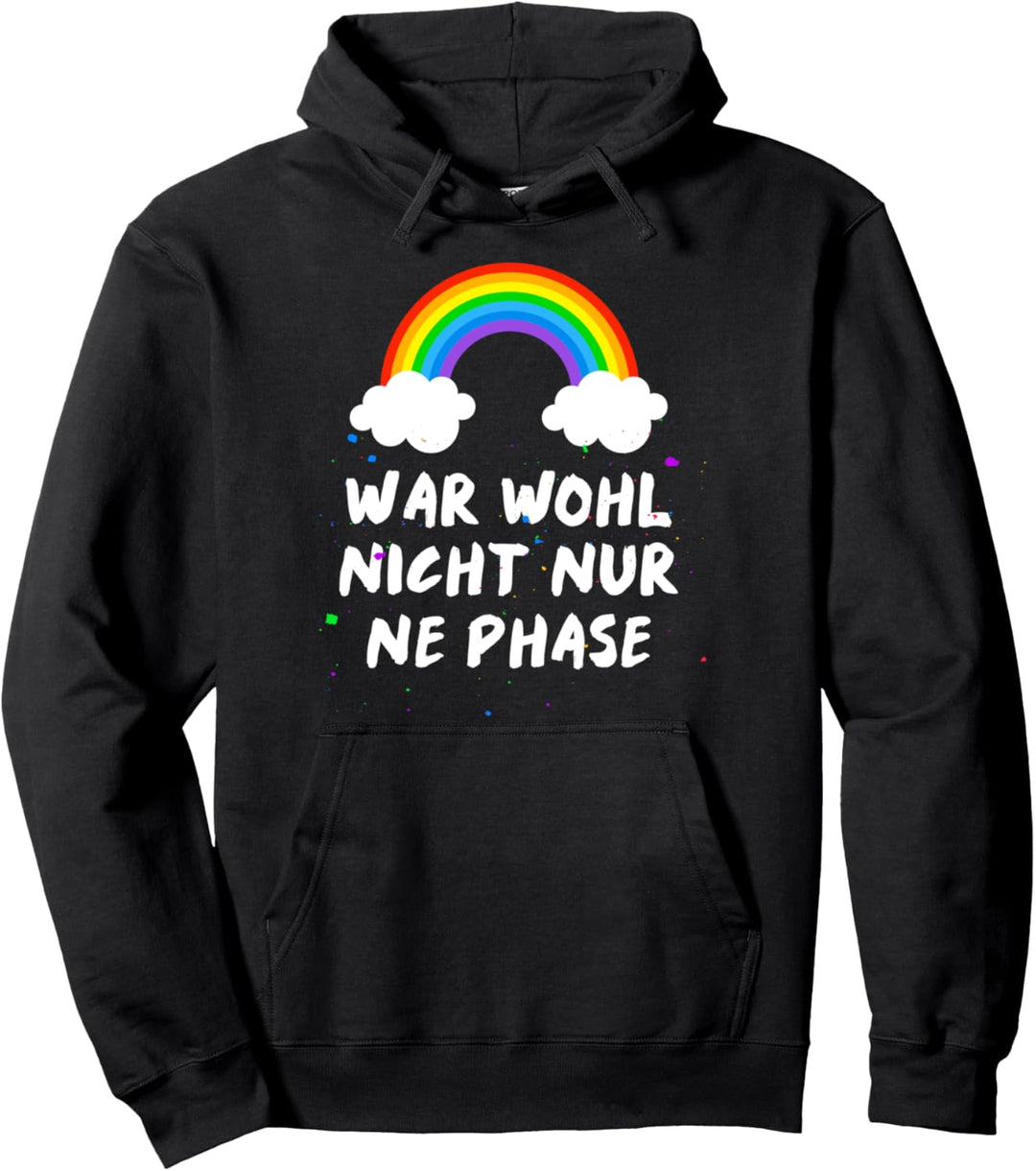 Keine Phase LGBT Gay Pride Regenbogen Wolke CSD Pullover Hoodie