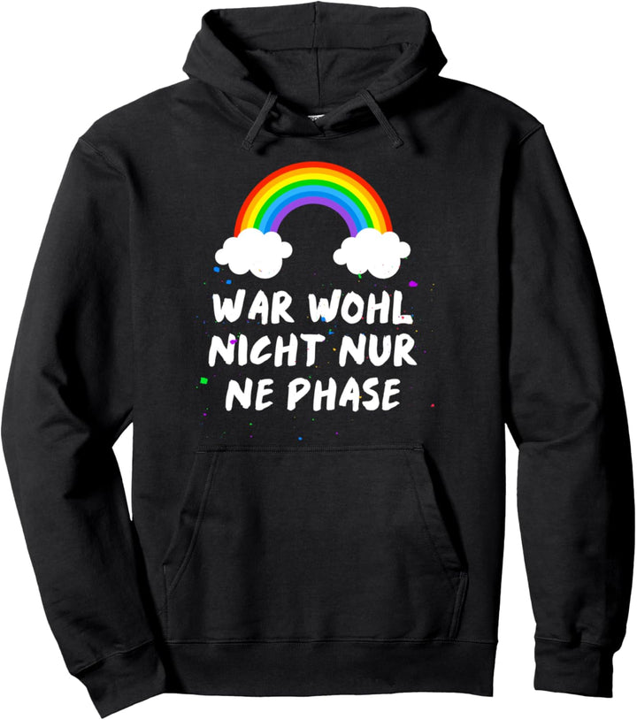 Keine Phase LGBT Gay Pride Regenbogen Wolke CSD Pullover Hoodie