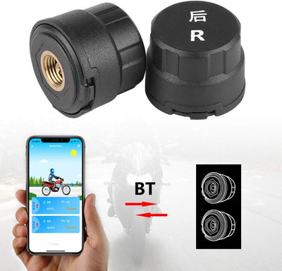 Reifendrucksensor, Auto Reifensensoren Motorrad TPMS BT Reifendruck Temperatur Überwachungssystem Re