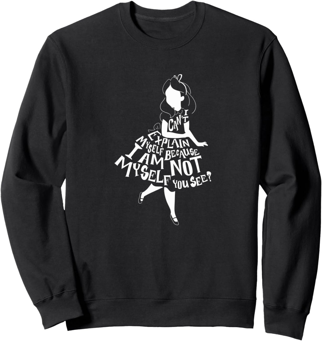 Disney Alice In Wonderland I Can't Explain Myself Text Skirt Sweatshirt