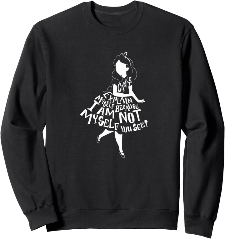 Disney Alice In Wonderland I Can't Explain Myself Text Skirt Sweatshirt