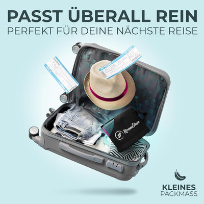 NirvanaShape Mikrofaser Handtuch 2er Set mit Tasche - Microfaser Handtücher als leichtes, kompaktes