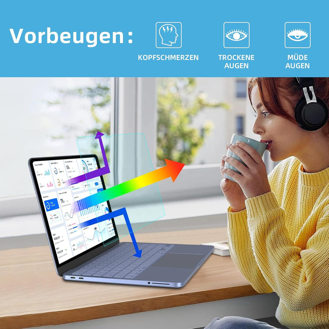 PYS 2 Stück Anti Blaulicht Schutzfolie für MacBook Neo 13 Zoll 2026 A18 Pro Chip veröffentlicht Anti