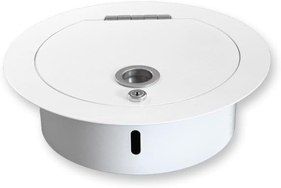 Wäscheschacht-Einwurftür Klappe Deckel SUPERIOR S (Weiss) Ø 250 mm