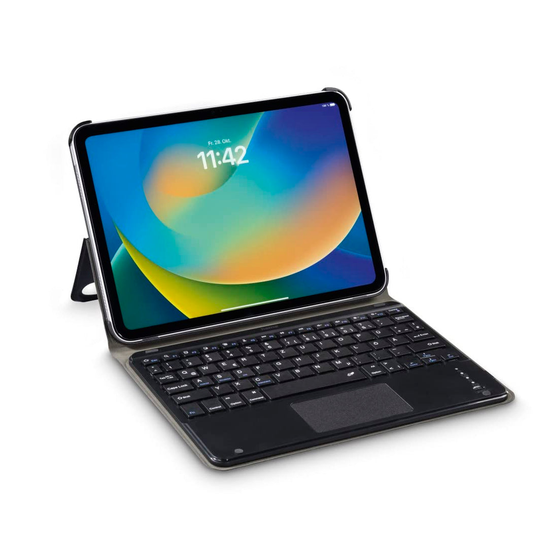 Hama Hülle mit Tastatur für iPad 10. Generation 2022 (Bluetooth Tastatur mit Touchpad, Standfunktion