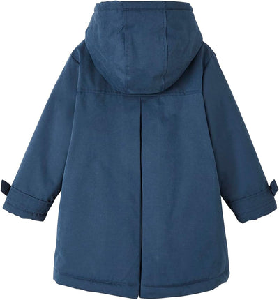 Vertbaudet Mädchen Winterjacke mit Kapuze, Wattierung Recycling-Polyester 86 Marine, 86 Marine